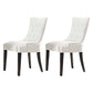 Traditional Upholstered Home Side Chair Parsons Matte Finish Dining Chair with Black Legs White 2 Piece Set Clearhalo ' kitchen&dining_furn' 'Dining Chairs' 'Dining Tables & Seating' 'dining_chair' 'furn' 'furn_dining_chair' 'Furniture' 'furniture_dining_chair' 'Kitchen & Dining Furniture' 'kitchen' 4238414