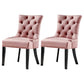 Traditional Upholstered Home Side Chair Parsons Matte Finish Dining Chair with Black Legs Pink 2 Piece Set Clearhalo ' kitchen&dining_furn' 'Dining Chairs' 'Dining Tables & Seating' 'dining_chair' 'furn' 'furn_dining_chair' 'Furniture' 'furniture_dining_chair' 'Kitchen & Dining Furniture' 'kitchen' 4238417