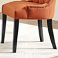 Traditional Upholstered Home Side Chair Parsons Matte Finish Dining Chair with Black Legs Clearhalo ' kitchen&dining_furn' 'Dining Chairs' 'Dining Tables & Seating' 'dining_chair' 'furn' 'furn_dining_chair' 'Furniture' 'furniture_dining_chair' 'Kitchen & Dining Furniture' 'kitchen' 4238418