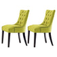 Traditional Upholstered Home Side Chair Parsons Matte Finish Dining Chair with Black Legs Yellow 2 Piece Set Clearhalo ' kitchen&dining_furn' 'Dining Chairs' 'Dining Tables & Seating' 'dining_chair' 'furn' 'furn_dining_chair' 'Furniture' 'furniture_dining_chair' 'Kitchen & Dining Furniture' 'kitchen' 4238419
