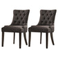 Traditional Upholstered Home Side Chair Parsons Matte Finish Dining Chair with Black Legs Smoke Gray 2 Piece Set Clearhalo ' kitchen&dining_furn' 'Dining Chairs' 'Dining Tables & Seating' 'dining_chair' 'furn' 'furn_dining_chair' 'Furniture' 'furniture_dining_chair' 'Kitchen & Dining Furniture' 'kitchen' 4238423
