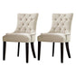 Traditional Upholstered Home Side Chair Parsons Matte Finish Dining Chair with Black Legs Beige 2 Piece Set Clearhalo ' kitchen&dining_furn' 'Dining Chairs' 'Dining Tables & Seating' 'dining_chair' 'furn' 'furn_dining_chair' 'Furniture' 'furniture_dining_chair' 'Kitchen & Dining Furniture' 'kitchen' 4238424