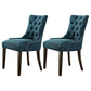 Traditional Upholstered Home Side Chair Parsons Matte Finish Dining Chair with Black Legs Dark Blue 2 Piece Set Clearhalo ' kitchen&dining_furn' 'Dining Chairs' 'Dining Tables & Seating' 'dining_chair' 'furn' 'furn_dining_chair' 'Furniture' 'furniture_dining_chair' 'Kitchen & Dining Furniture' 'kitchen' 4238427