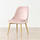 Glam Upholstered Restaurant Side Chair Parsons Matte Finish Dining Chair Pink 1 Piece Clearhalo ' kitchen&dining_furn' 'Dining Chairs' 'Dining Tables & Seating' 'dining_chair' 'Furniture' 'furniture_dining_chair' 'Kitchen & Dining Furniture' 'kitchen' 4238453
