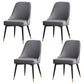 Glam Upholstered Restaurant Side Chair Parsons Matte Finish Dining Chair Grey Set of 4 Clearhalo ' kitchen&dining_furn' 'Dining Chairs' 'Dining Tables & Seating' 'dining_chair' 'Furniture' 'furniture_dining_chair' 'Kitchen & Dining Furniture' 'kitchen' 4238458