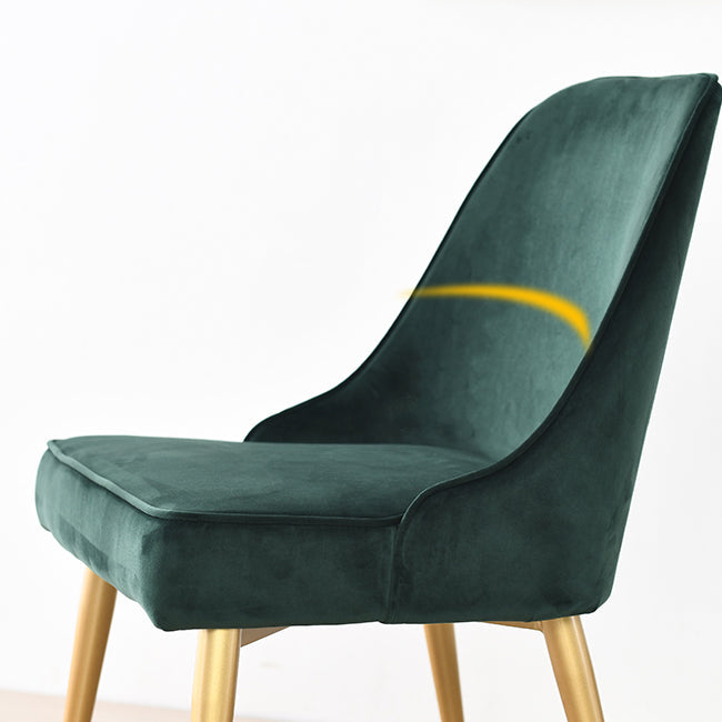 Glam Upholstered Restaurant Side Chair Parsons Matte Finish Dining Chair Clearhalo ' kitchen&dining_furn' 'Dining Chairs' 'Dining Tables & Seating' 'dining_chair' 'Furniture' 'furniture_dining_chair' 'Kitchen & Dining Furniture' 'kitchen' 4238464