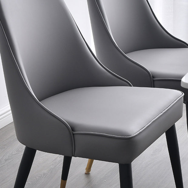 Glam Upholstered Restaurant Side Chair Parsons Matte Finish Dining Chair Clearhalo ' kitchen&dining_furn' 'Dining Chairs' 'Dining Tables & Seating' 'dining_chair' 'Furniture' 'furniture_dining_chair' 'Kitchen & Dining Furniture' 'kitchen' 4238465