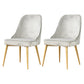 Glam Upholstered Restaurant Side Chair Parsons Matte Finish Dining Chair Light Gray Set of 2 Clearhalo ' kitchen&dining_furn' 'Dining Chairs' 'Dining Tables & Seating' 'dining_chair' 'Furniture' 'furniture_dining_chair' 'Kitchen & Dining Furniture' 'kitchen' 4238468