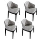 Modern Wood Dining Room Chair Arm Faux Leather Dining Chairs for Home Use Grey 4 Piece Set Clearhalo ' kitchen&dining_furn' 'Dining Chairs' 'Dining Tables & Seating' 'dining_chair' 'furn' 'furn_dining_chair' 'Furniture' 'furniture_dining_chair' 'Kitchen & Dining Furniture' 'kitchen' 4238491