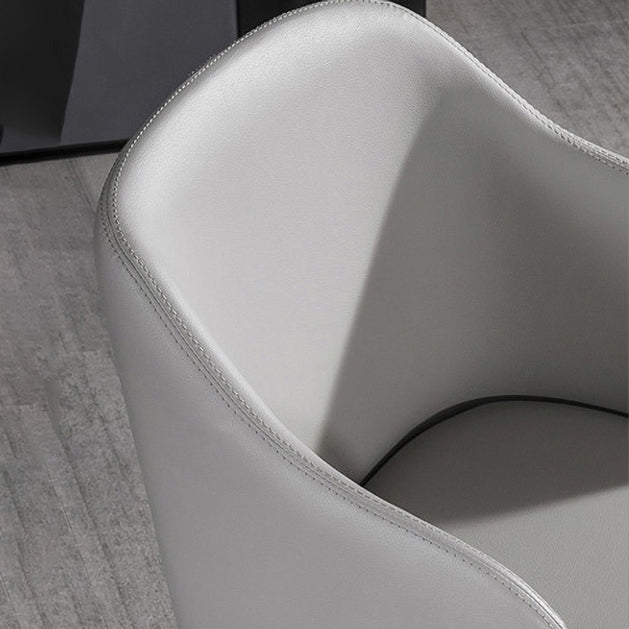 Modern Wood Dining Room Chair Arm Faux Leather Dining Chairs for Home Use Clearhalo ' kitchen&dining_furn' 'Dining Chairs' 'Dining Tables & Seating' 'dining_chair' 'furn' 'furn_dining_chair' 'Furniture' 'furniture_dining_chair' 'Kitchen & Dining Furniture' 'kitchen' 4238493