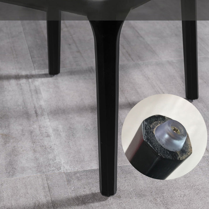 Modern Wood Dining Room Chair Arm Faux Leather Dining Chairs for Home Use Clearhalo ' kitchen&dining_furn' 'Dining Chairs' 'Dining Tables & Seating' 'dining_chair' 'furn' 'furn_dining_chair' 'Furniture' 'furniture_dining_chair' 'Kitchen & Dining Furniture' 'kitchen' 4238499