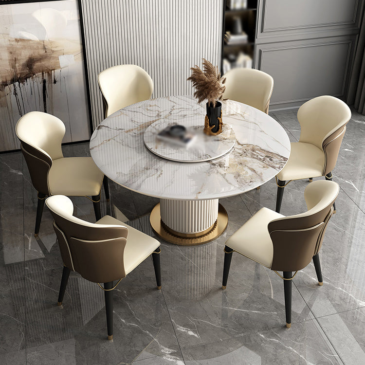 Glam Wood Dining Armless Chairs Wingback Chair for Restaurant Use Clearhalo ' kitchen&dining_furn' 'Dining Chairs' 'Dining Tables & Seating' 'dining_chair' 'furn' 'furn_dining_chair' 'Furniture' 'furniture_dining_chair' 'Kitchen & Dining Furniture' 'kitchen' 4238537