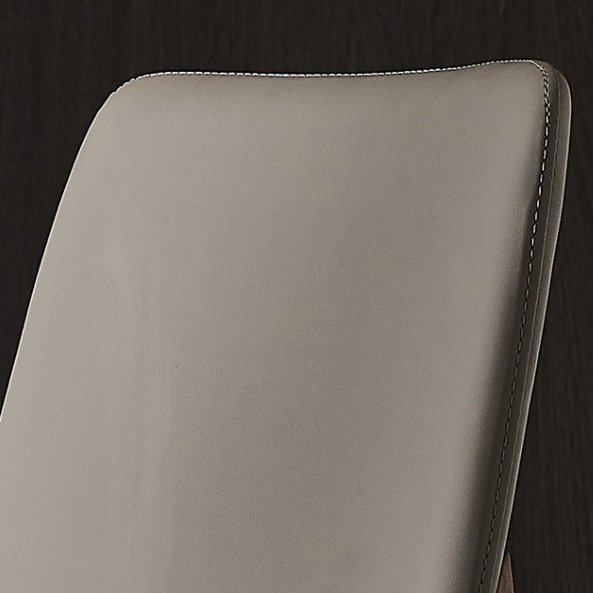 Traditional Wood Dining Armless Chair Faux Leather Side Chair for Restaurant Use Clearhalo ' kitchen&dining_furn' 'Dining Chairs' 'Dining Tables & Seating' 'dining_chair' 'furn' 'furn_dining_chair' 'Furniture' 'furniture_dining_chair' 'Kitchen & Dining Furniture' 'kitchen' 4238550