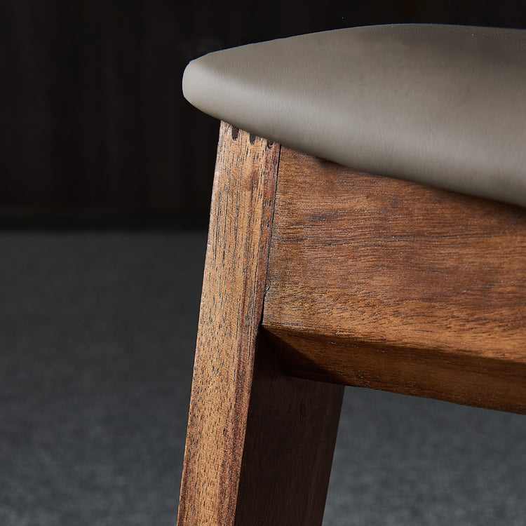 Traditional Wood Dining Armless Chair Faux Leather Side Chair for Restaurant Use Clearhalo ' kitchen&dining_furn' 'Dining Chairs' 'Dining Tables & Seating' 'dining_chair' 'furn' 'furn_dining_chair' 'Furniture' 'furniture_dining_chair' 'Kitchen & Dining Furniture' 'kitchen' 4238552