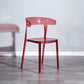 Nordic Style Plastic Dining Room Chair Open Back Dining Side Chair for Restaurant Use Red 1 Piece Clearhalo ' kitchen&dining_furn' 'Dining Chairs' 'Dining Tables & Seating' 'dining_chair' 'furn' 'furn_dining_chair' 'Furniture' 'furniture_dining_chair' 'Kitchen & Dining Furniture' 'kitchen' 4238567