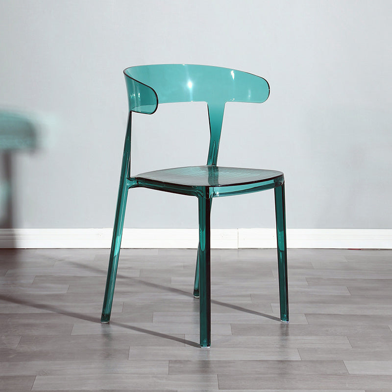 Nordic Style Plastic Dining Room Chair Open Back Dining Side Chair for Restaurant Use Green 1 Piece Clearhalo ' kitchen&dining_furn' 'Dining Chairs' 'Dining Tables & Seating' 'dining_chair' 'furn' 'furn_dining_chair' 'Furniture' 'furniture_dining_chair' 'Kitchen & Dining Furniture' 'kitchen' 4238579