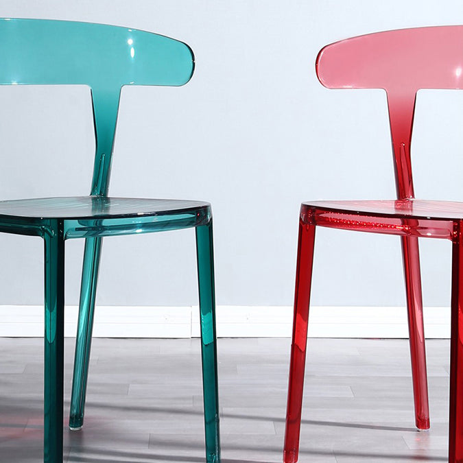 Nordic Style Plastic Dining Room Chair Open Back Dining Side Chair for Restaurant Use Clearhalo ' kitchen&dining_furn' 'Dining Chairs' 'Dining Tables & Seating' 'dining_chair' 'furn' 'furn_dining_chair' 'Furniture' 'furniture_dining_chair' 'Kitchen & Dining Furniture' 'kitchen' 4238583