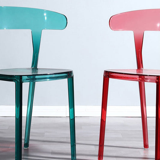 Nordic Style Plastic Dining Room Chair Open Back Dining Side Chair for Restaurant Use Clearhalo ' kitchen&dining_furn' 'Dining Chairs' 'Dining Tables & Seating' 'dining_chair' 'furn' 'furn_dining_chair' 'Furniture' 'furniture_dining_chair' 'Kitchen & Dining Furniture' 'kitchen' 4238583