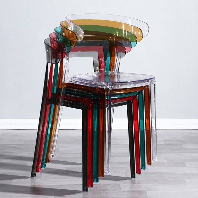 Nordic Style Plastic Dining Room Chair Open Back Dining Side Chair for Restaurant Use Clearhalo ' kitchen&dining_furn' 'Dining Chairs' 'Dining Tables & Seating' 'dining_chair' 'furn' 'furn_dining_chair' 'Furniture' 'furniture_dining_chair' 'Kitchen & Dining Furniture' 'kitchen' 4238584