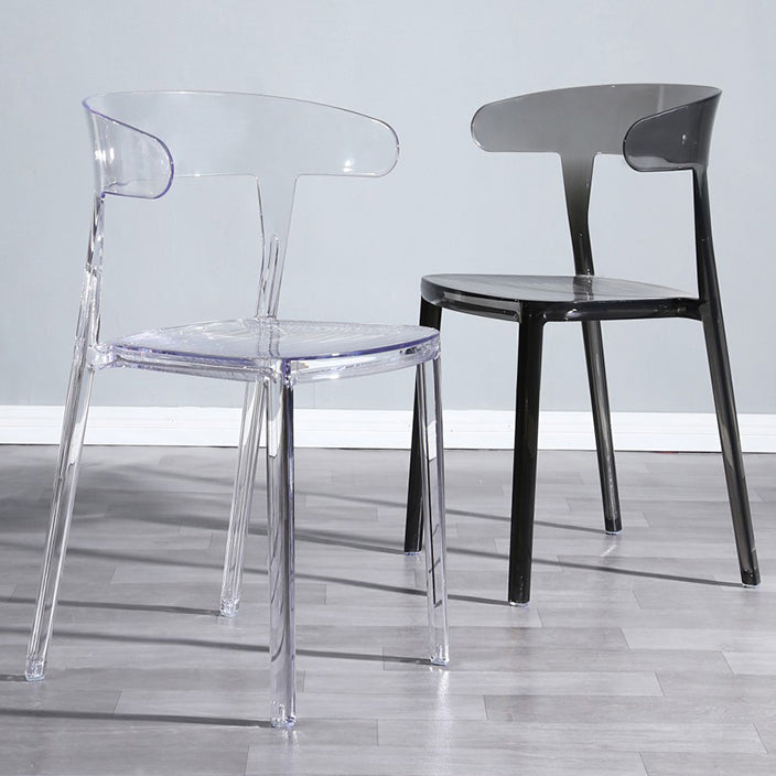 Nordic Style Plastic Dining Room Chair Open Back Dining Side Chair for Restaurant Use Clearhalo ' kitchen&dining_furn' 'Dining Chairs' 'Dining Tables & Seating' 'dining_chair' 'furn' 'furn_dining_chair' 'Furniture' 'furniture_dining_chair' 'Kitchen & Dining Furniture' 'kitchen' 4238586