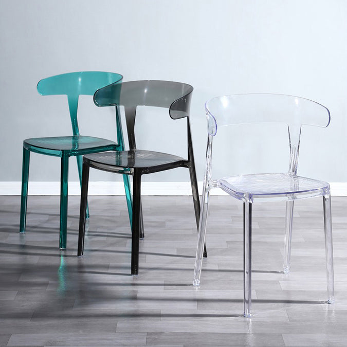 Nordic Style Plastic Dining Room Chair Open Back Dining Side Chair for Restaurant Use Clearhalo ' kitchen&dining_furn' 'Dining Chairs' 'Dining Tables & Seating' 'dining_chair' 'furn' 'furn_dining_chair' 'Furniture' 'furniture_dining_chair' 'Kitchen & Dining Furniture' 'kitchen' 4238591