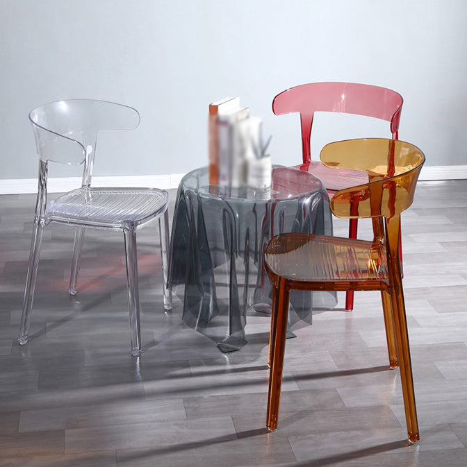 Nordic Style Plastic Dining Room Chair Open Back Dining Side Chair for Restaurant Use Clearhalo ' kitchen&dining_furn' 'Dining Chairs' 'Dining Tables & Seating' 'dining_chair' 'furn' 'furn_dining_chair' 'Furniture' 'furniture_dining_chair' 'Kitchen & Dining Furniture' 'kitchen' 4238593