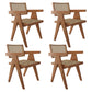 Traditional Wood Dining Arm Chair Wicker Dining Room Chairs for Home Use Natural 4 Piece Set Clearhalo ' kitchen&dining_furn' 'Dining Chairs' 'Dining Tables & Seating' 'dining_chair' 'furn' 'furn_dining_chair' 'Furniture' 'furniture_dining_chair' 'Kitchen & Dining Furniture' 'kitchen' 4238606