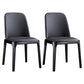 Industrial Leather Home Side Chair Matte Finish Parsons Dining Chair Grey 2 Piece Set Clearhalo ' kitchen&dining_furn' 'Dining Chairs' 'Dining Tables & Seating' 'dining_chair' 'furn' 'furn_dining_chair' 'Furniture' 'furniture_dining_chair' 'Kitchen & Dining Furniture' 'kitchen' 4238614