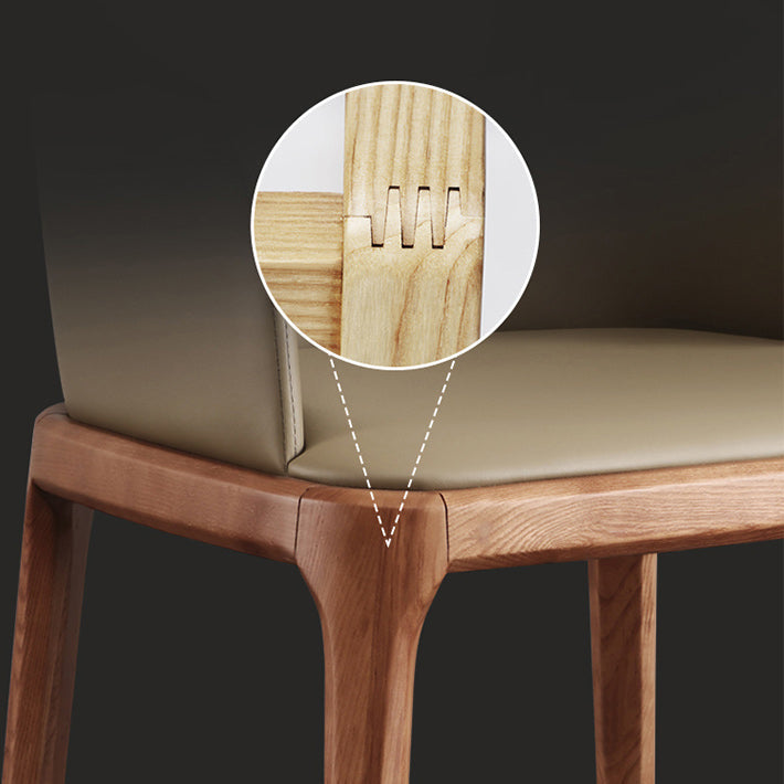 Industrial Leather Home Side Chair Matte Finish Parsons Dining Chair Clearhalo ' kitchen&dining_furn' 'Dining Chairs' 'Dining Tables & Seating' 'dining_chair' 'furn' 'furn_dining_chair' 'Furniture' 'furniture_dining_chair' 'Kitchen & Dining Furniture' 'kitchen' 4238621