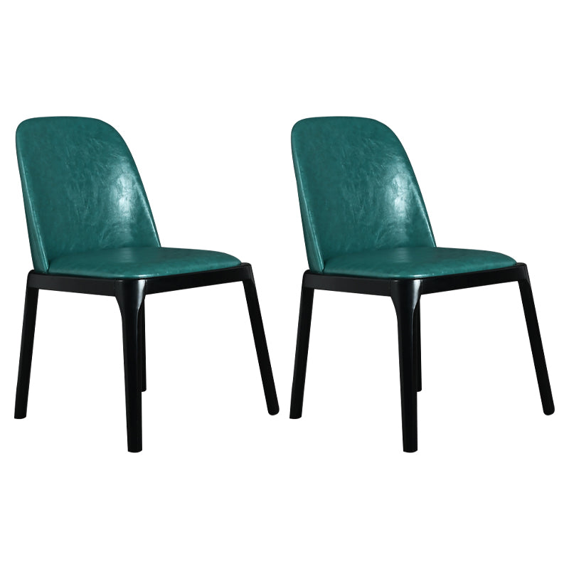 Industrial Leather Home Side Chair Matte Finish Parsons Dining Chair Green 2 Piece Set Clearhalo ' kitchen&dining_furn' 'Dining Chairs' 'Dining Tables & Seating' 'dining_chair' 'furn' 'furn_dining_chair' 'Furniture' 'furniture_dining_chair' 'Kitchen & Dining Furniture' 'kitchen' 4238627