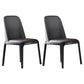 Industrial Leather Home Side Chair Matte Finish Parsons Dining Chair Silver Gray 2 Piece Set Clearhalo ' kitchen&dining_furn' 'Dining Chairs' 'Dining Tables & Seating' 'dining_chair' 'furn' 'furn_dining_chair' 'Furniture' 'furniture_dining_chair' 'Kitchen & Dining Furniture' 'kitchen' 4238633