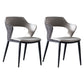 Contemporary Fabric Restaurant Arm Chair Open Back Matte Finish Dining Chair White 2 Piece Set Clearhalo ' kitchen&dining_furn' 'Dining Chairs' 'Dining Tables & Seating' 'dining_chair' 'furn' 'furn_dining_chair' 'Furniture' 'furniture_dining_chair' 'Kitchen & Dining Furniture' 'kitchen' 4238659