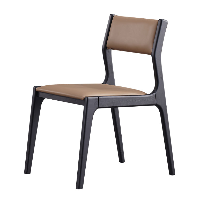 Contemporary Armless Dining Chairs Open Back Side Chair for Kitchen with Wooden Legs Clearhalo ' kitchen&dining_furn' 'Dining Chairs' 'Dining Tables & Seating' 'dining_chair' 'furn' 'furn_dining_chair' 'Furniture' 'furniture_dining_chair' 'Kitchen & Dining Furniture' 'kitchen' 4238677