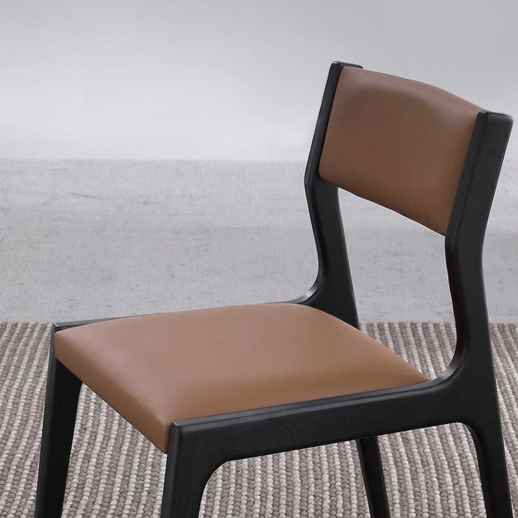 Contemporary Armless Dining Chairs Open Back Side Chair for Kitchen with Wooden Legs Clearhalo ' kitchen&dining_furn' 'Dining Chairs' 'Dining Tables & Seating' 'dining_chair' 'furn' 'furn_dining_chair' 'Furniture' 'furniture_dining_chair' 'Kitchen & Dining Furniture' 'kitchen' 4238681