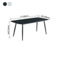 Sintered Stone Dining Table Simple Style 4 Legs Base Rectangle Table for Home Clearhalo ' dining_table' 'Dining Tables & Seating' 'Dining Tables' 'furn' 'furn_dining_table' 'Furniture' 'furniture_dining_table' 'Kitchen & Dining Furniture' 'kitchen&dining_furn' 'kitchen' 'kitchen_dining_table' 4238696
