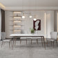 Modern Scratch Resistant Dining Table Sintered Stone Rectangle Table with 4 Legs Base Clearhalo ' dining_table' 'Dining Tables & Seating' 'Dining Tables' 'Furniture' 'furniture_dining_table' 'Kitchen & Dining Furniture' 'kitchen&dining_furn' 'kitchen' 'kitchen_dining_table' 4238700