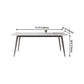 Modern Scratch Resistant Dining Table Sintered Stone Rectangle Table with 4 Legs Base Clearhalo ' dining_table' 'Dining Tables & Seating' 'Dining Tables' 'Furniture' 'furniture_dining_table' 'Kitchen & Dining Furniture' 'kitchen&dining_furn' 'kitchen' 'kitchen_dining_table' 4238707