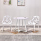 Metal Contemporary Dining Table Indoor Round Table for Kitchen Clearhalo ' dining_table' 'Dining Tables & Seating' 'Dining Tables' 'furn' 'furn_dining_table' 'Furniture' 'furniture_dining_table' 'Kitchen & Dining Furniture' 'kitchen&dining_furn' 'kitchen' 'kitchen_dining_table' 4238726