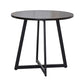 Metal Contemporary Dining Table Indoor Round Table for Kitchen Black Without Chairs Clearhalo ' dining_table' 'Dining Tables & Seating' 'Dining Tables' 'furn' 'furn_dining_table' 'Furniture' 'furniture_dining_table' 'Kitchen & Dining Furniture' 'kitchen&dining_furn' 'kitchen' 'kitchen_dining_table' 4238728