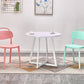 Metal Contemporary Dining Table Indoor Round Table for Kitchen Clearhalo ' dining_table' 'Dining Tables & Seating' 'Dining Tables' 'furn' 'furn_dining_table' 'Furniture' 'furniture_dining_table' 'Kitchen & Dining Furniture' 'kitchen&dining_furn' 'kitchen' 'kitchen_dining_table' 4238735