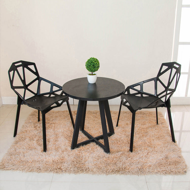 Metal Contemporary Dining Table Indoor Round Table for Kitchen Clearhalo ' dining_table' 'Dining Tables & Seating' 'Dining Tables' 'furn' 'furn_dining_table' 'Furniture' 'furniture_dining_table' 'Kitchen & Dining Furniture' 'kitchen&dining_furn' 'kitchen' 'kitchen_dining_table' 4238738
