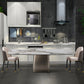 Luxury Style Sintered Stone Table Single Pedestal Base Rectangle Table for Home Clearhalo ' dining_table' 'Dining Tables & Seating' 'Dining Tables' 'furn' 'furn_dining_table' 'Furniture' 'furniture_dining_table' 'Kitchen & Dining Furniture' 'kitchen&dining_furn' 'kitchen' 'kitchen_dining_table' 4238742