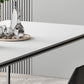 Sintered Stone Industrial Style Table 4 Legs Base Rectangle Dining Table for Home Clearhalo ' dining_table' 'Dining Tables & Seating' 'Dining Tables' 'furn' 'furn_dining_table' 'Furniture' 'furniture_dining_table' 'Kitchen & Dining Furniture' 'kitchen&dining_furn' 'kitchen' 'kitchen_dining_table' 4238784