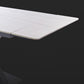 Contemporary Rectangle Dining Room Table Sintered Stone Table with Black Pedestal Base Clearhalo ' dining_table' 'Dining Tables & Seating' 'Dining Tables' 'furn' 'furn_dining_table' 'Furniture' 'furniture_dining_table' 'Kitchen & Dining Furniture' 'kitchen&dining_furn' 'kitchen' 'kitchen_dining_table' 4238798