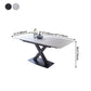Contemporary Rectangle Dining Room Table Sintered Stone Table with Black Pedestal Base Clearhalo ' dining_table' 'Dining Tables & Seating' 'Dining Tables' 'furn' 'furn_dining_table' 'Furniture' 'furniture_dining_table' 'Kitchen & Dining Furniture' 'kitchen&dining_furn' 'kitchen' 'kitchen_dining_table' 4238803