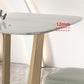 Contemporary Rectangle Dining Room Table White Sintered Stone Table with Gold Trestle Base Clearhalo ' dining_table' 'Dining Tables & Seating' 'Dining Tables' 'furn' 'furn_dining_table' 'Furniture' 'furniture_dining_table' 'Kitchen & Dining Furniture' 'kitchen&dining_furn' 'kitchen' 'kitchen_dining_table' 4238810