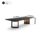 Rectangle Traditional Luxury Dining Table Sintered Stone Table with Gold Double Pedestal Clearhalo ' dining_table' 'Dining Tables & Seating' 'Dining Tables' 'furn' 'furn_dining_table' 'Furniture' 'furniture_dining_table' 'Kitchen & Dining Furniture' 'kitchen&dining_furn' 'kitchen' 'kitchen_dining_table' 4238852
