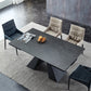 Modern Gray Dining Table Rectangle Sintered Stone Dining Table with Metal Base Clearhalo ' dining_table' 'Dining Tables & Seating' 'Dining Tables' 'furn' 'furn_dining_table' 'Furniture' 'furniture_dining_table' 'Kitchen & Dining Furniture' 'kitchen&dining_furn' 'kitchen' 'kitchen_dining_table' 4238964