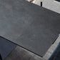Modern Gray Dining Table Rectangle Sintered Stone Dining Table with Metal Base Clearhalo ' dining_table' 'Dining Tables & Seating' 'Dining Tables' 'furn' 'furn_dining_table' 'Furniture' 'furniture_dining_table' 'Kitchen & Dining Furniture' 'kitchen&dining_furn' 'kitchen' 'kitchen_dining_table' 4238969
