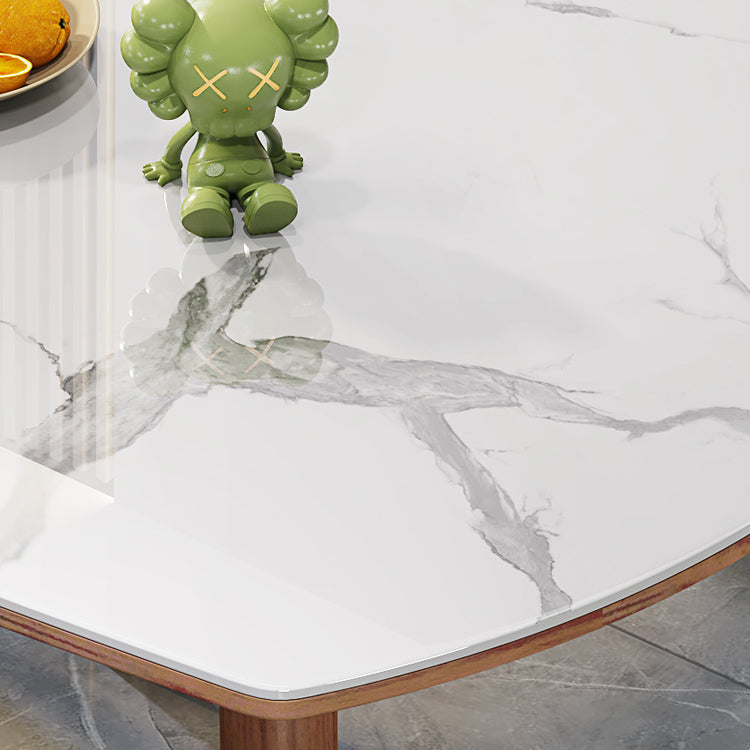 Traditional Luxury Dining Table Round Sintered Stone Dining Table with Wooden Base Clearhalo ' dining_table' 'Dining Tables & Seating' 'Dining Tables' 'furn' 'furn_dining_table' 'Furniture' 'furniture_dining_table' 'Kitchen & Dining Furniture' 'kitchen&dining_furn' 'kitchen' 'kitchen_dining_table' 4238991